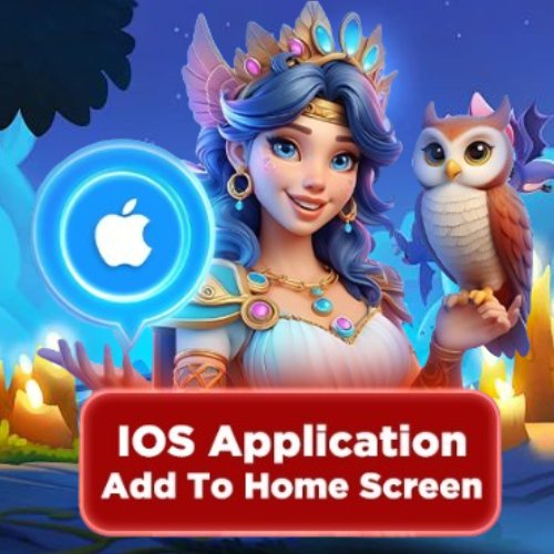 ATK777 iOS App ကို Home Screen သို့ထည့်ရန် – မိဖုရားဇာတ်ကောင်နှင့် ဥက္ကလာပပျံငှက်ပါဝင်သော မာဂျစ်ဖန်တီးမှုဒီဇိုင်း